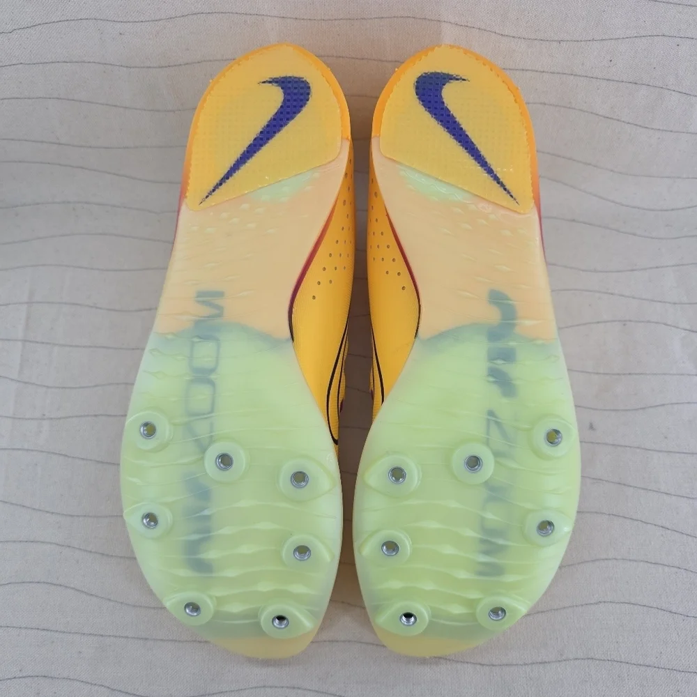 Nike Mens Air Zoom LJ Elite Long Jump Burst Yellow Track Shoe FZ9326-800 Sz 10